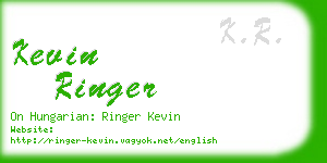 kevin ringer business card